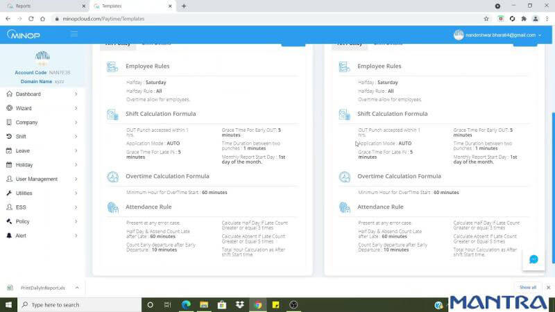 Minop Wizard's Setting Module Info